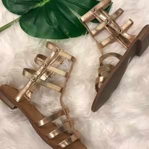 🌿 Chinese Laundry • Rose Gold Gladiator Sandal